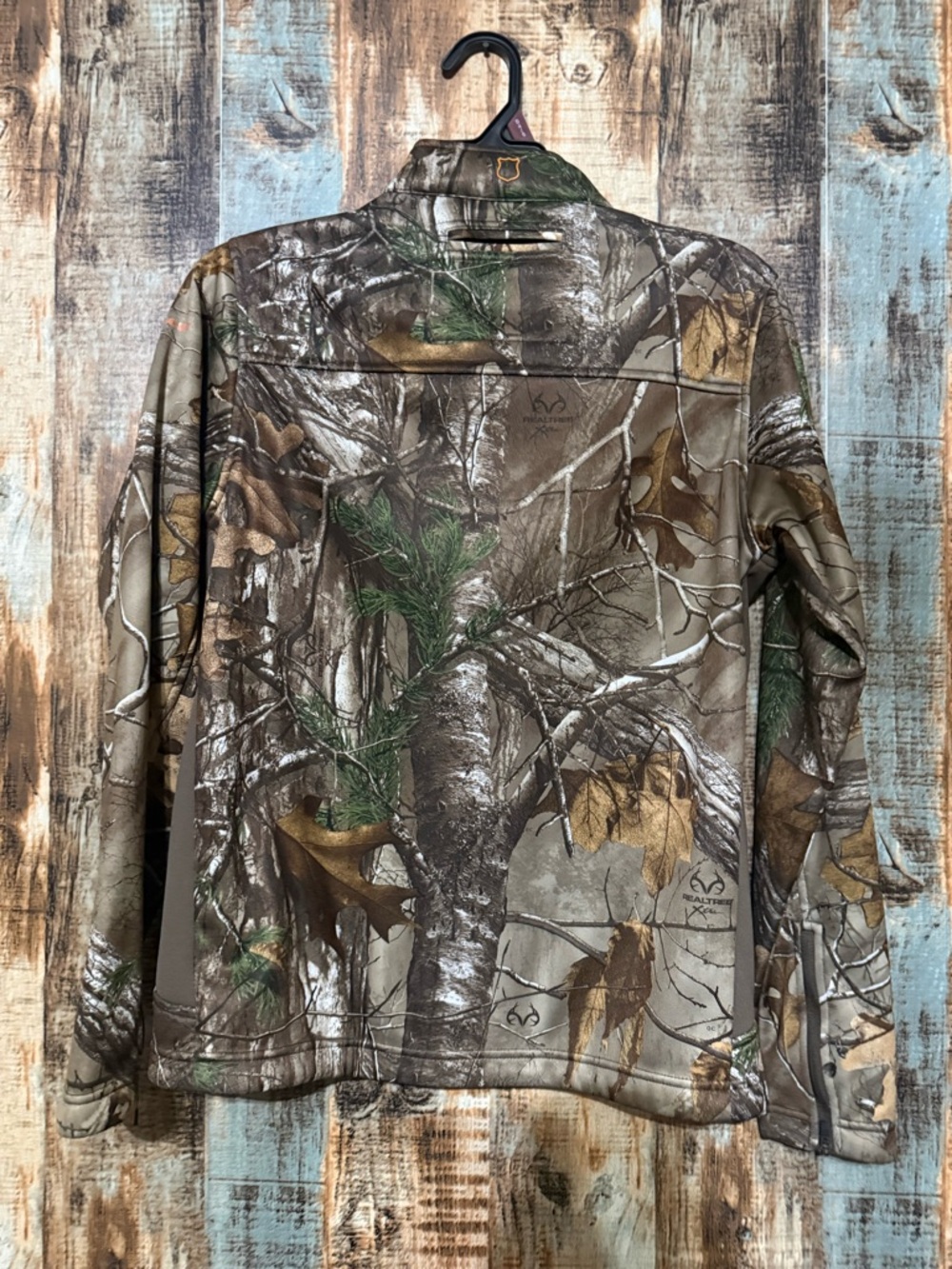 Field & Stream Realtree Camo Softshell Jacket with Orange Zip Accents - Picture 2 of 4